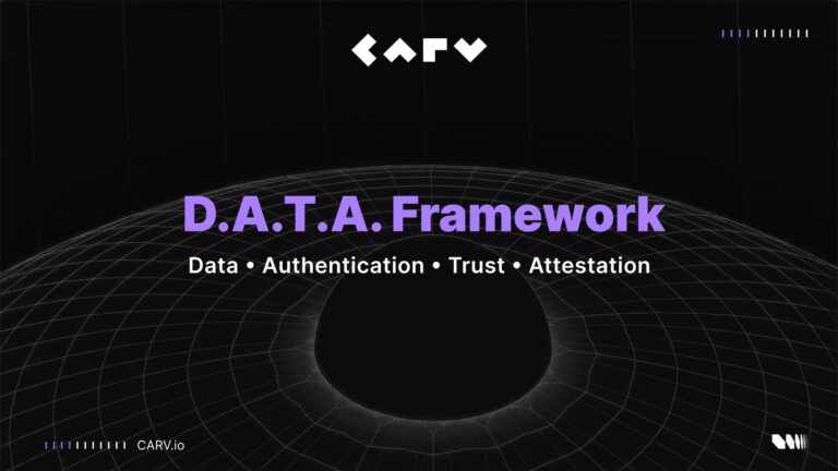 CARV Launches D.A.T.A Framework, Giving AI Agents ‘Eyes and Ears’ with On-Chain and Off-Chain Data