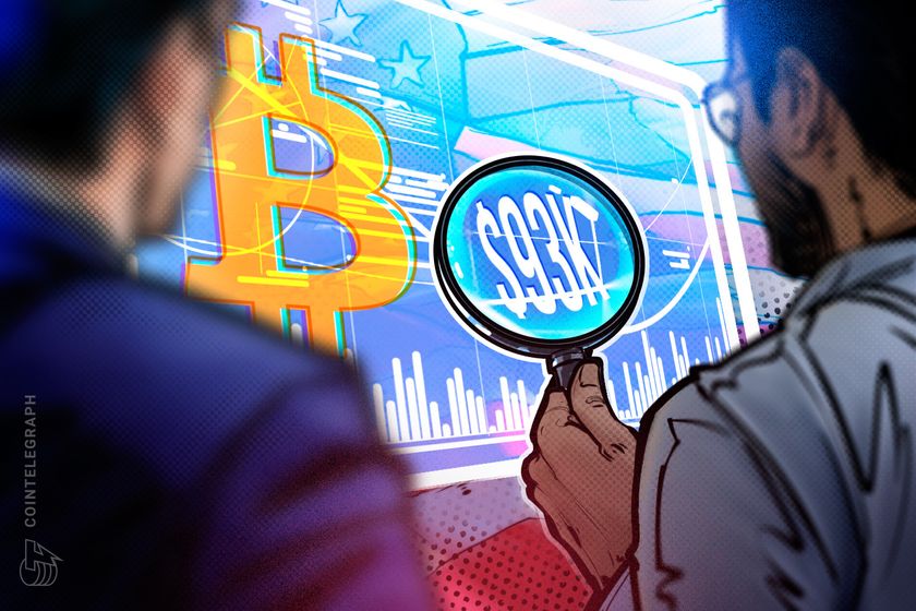Bitcoin drops under $93K after US GDP data shows shrinking economy, raising recession alarms