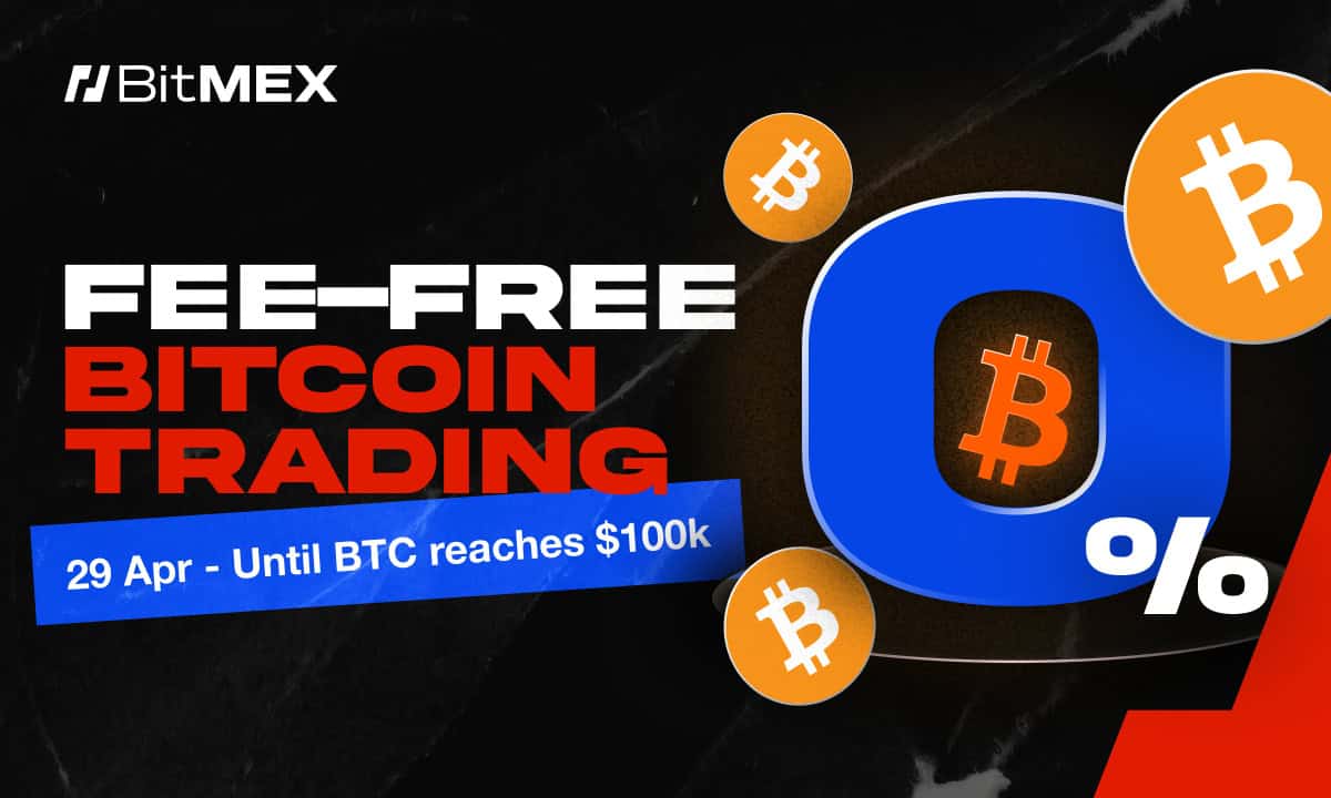 BitMEX Introduces Free Bitcoin Spot Trading Until Bitcoin Hits $100,000