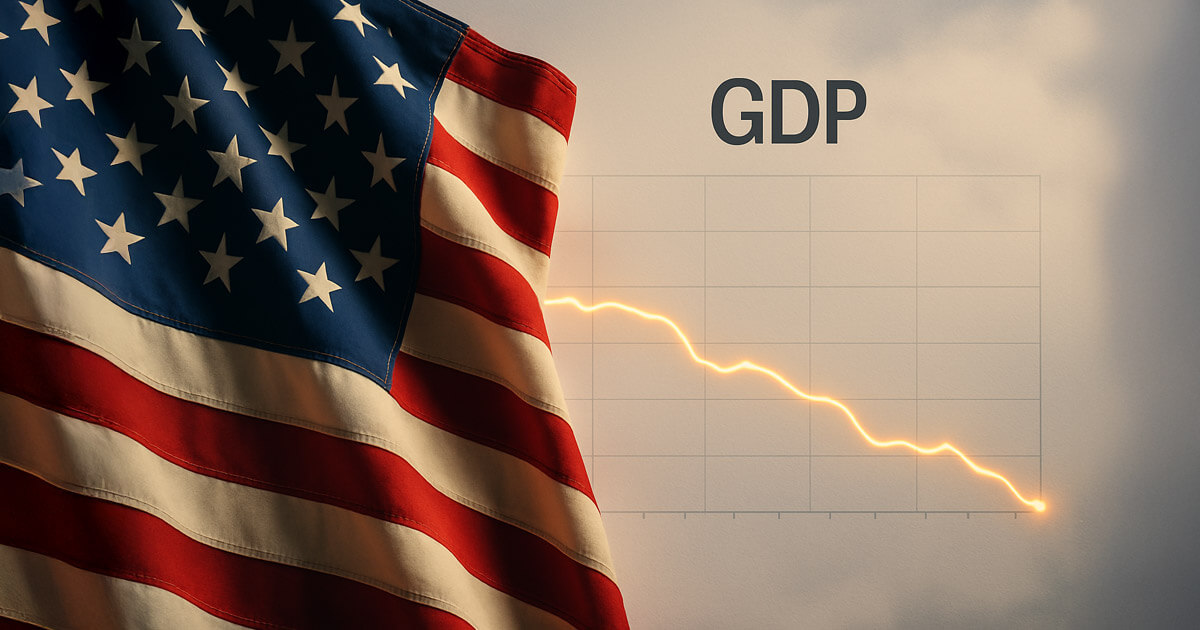 US GDP for Q1 2025 falls by 0.3% creating stagflation worries as Bitcoin trades flat on news