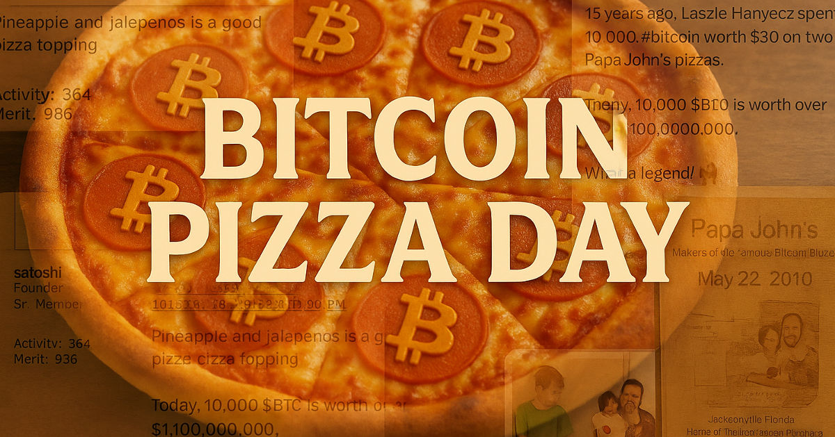 Bitcoin Pizza Day: 15 Years Since 10,000 BTC Bought Two Pizzas and Changed Everything 