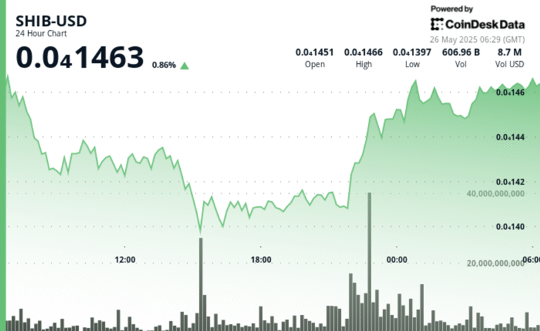 SHIB Surges 5% After Mid-Day Dip, Defying Economic Tensions