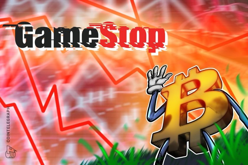 GameStop shares sink 11% after BTC purchase