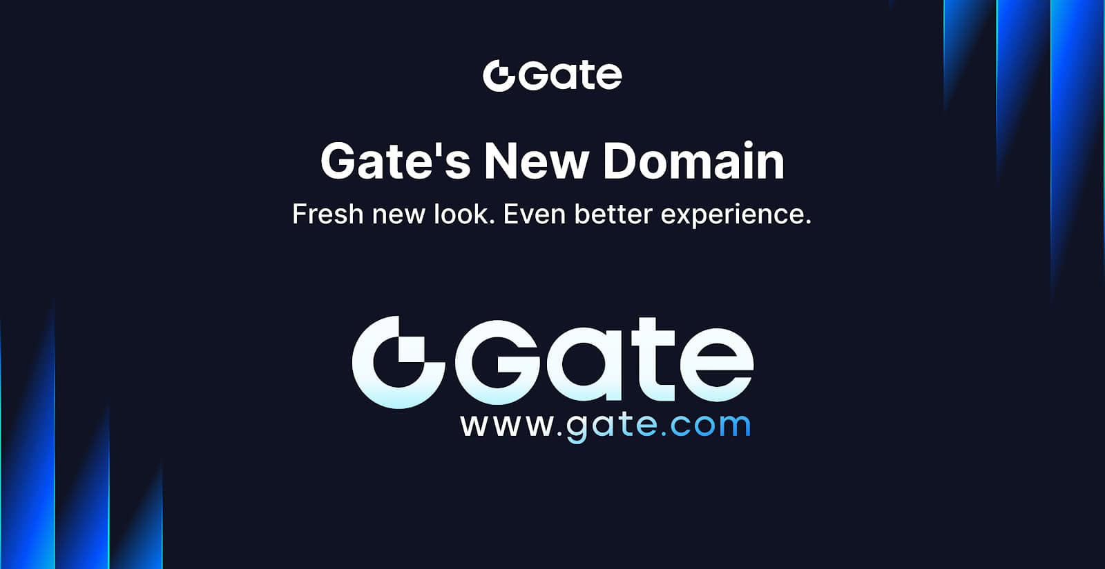 Gate Introduces Brand New Domain Gate.com and Brand Logo, Advancing Toward the “Next-Generation Crypto Exchange”