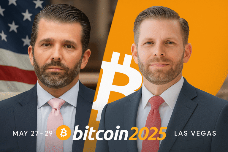ERIC & DONALD TRUMP JNR TO SPEAK AT BITCOIN CONFERENCE 2025!