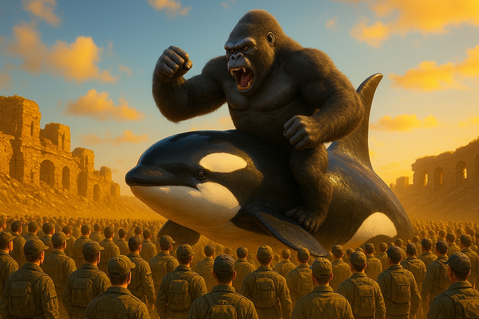 100 men vs Gorilla game drops on Steam but what about 100 Degens vs 1 Gorilla Whale?
