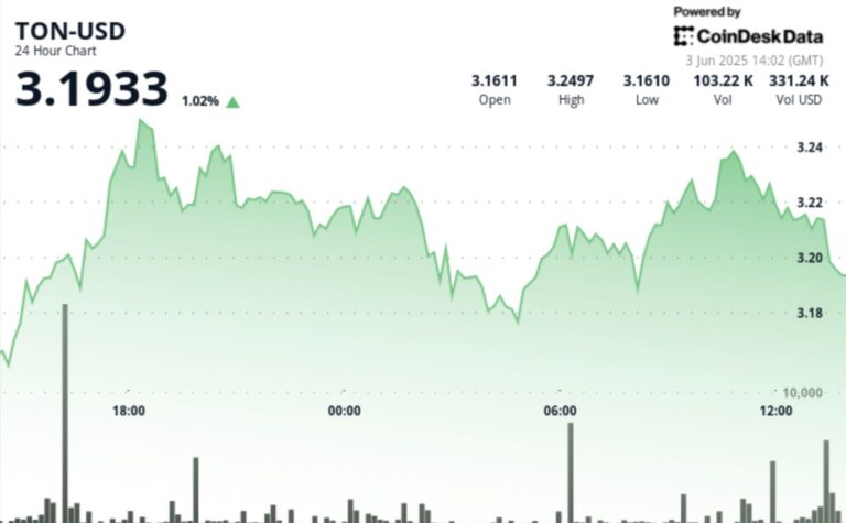 TON Struggles Against $3.24 Resistance Level, Settles at $3.18
