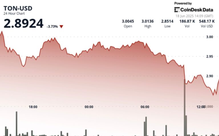 TON Drops 3.1% as Volatility Rocks Crypto Market