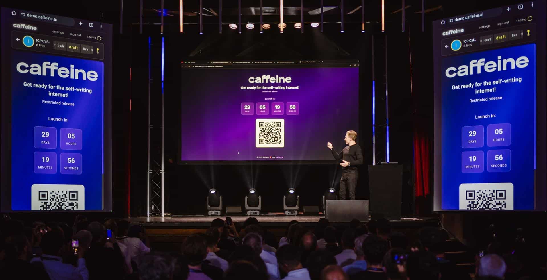 Caffeine.ai Waitlist Opens After Landmark Live Demonstration at World Computer Summit