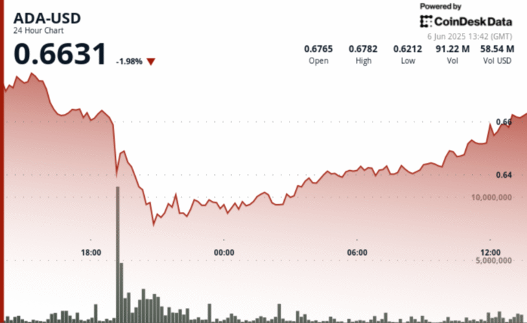 Cardano's ADA Finds 'Strong Support' After Dramatic Price Swings Amid Heightened Volatility