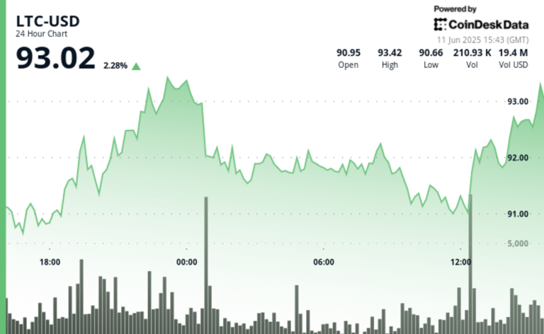 Litecoin Rebounds, Holds Firm Near $93 on Potential ETF Positioning