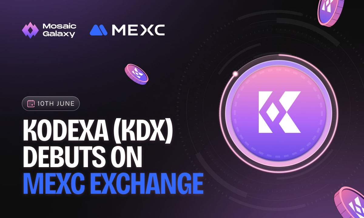 Mosaic Alpha Lists Kodexa Utility Token on MEXC