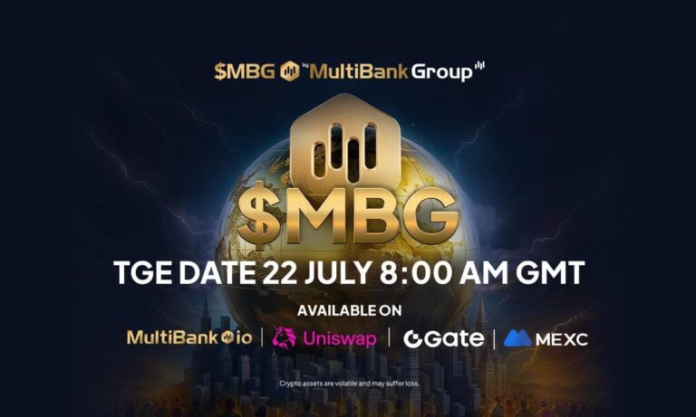 MultiBank Group’s $MBG Token TGE Is Live on MexC, Gate.io, Uniswap and Multibank.io.
