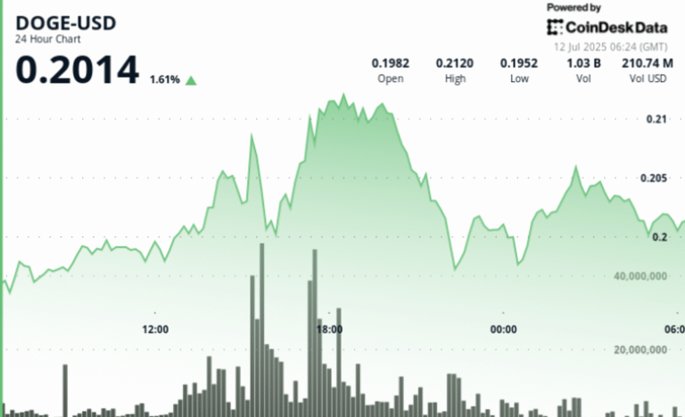 DOGE Surges 9% Before Sharp Reversal as $0.213 Resistance Halts Rally