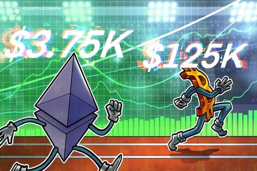 Bitcoin gets $125K target as trader sees 'big move' next, ETH hits $3750