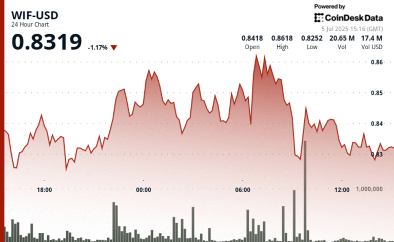 WIF Holds Key Support as Whales Accumulate Over 39M Tokens
