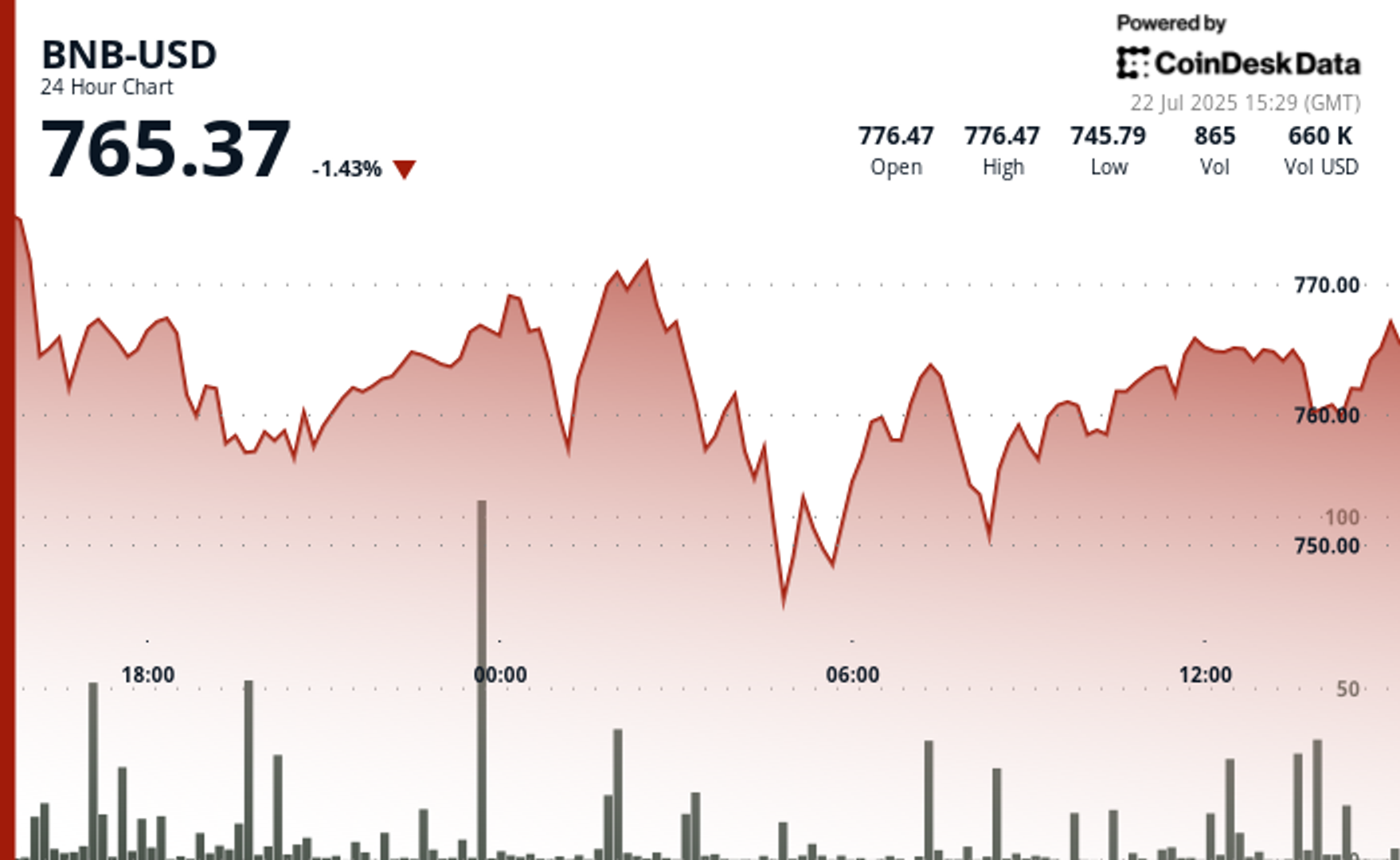 BNB Drops After Failed Breakout, Key Support Holds as Corporate Accumulation Grows