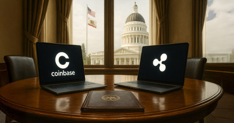 Coinbase and Ripple execs join California officials to streamline state operations