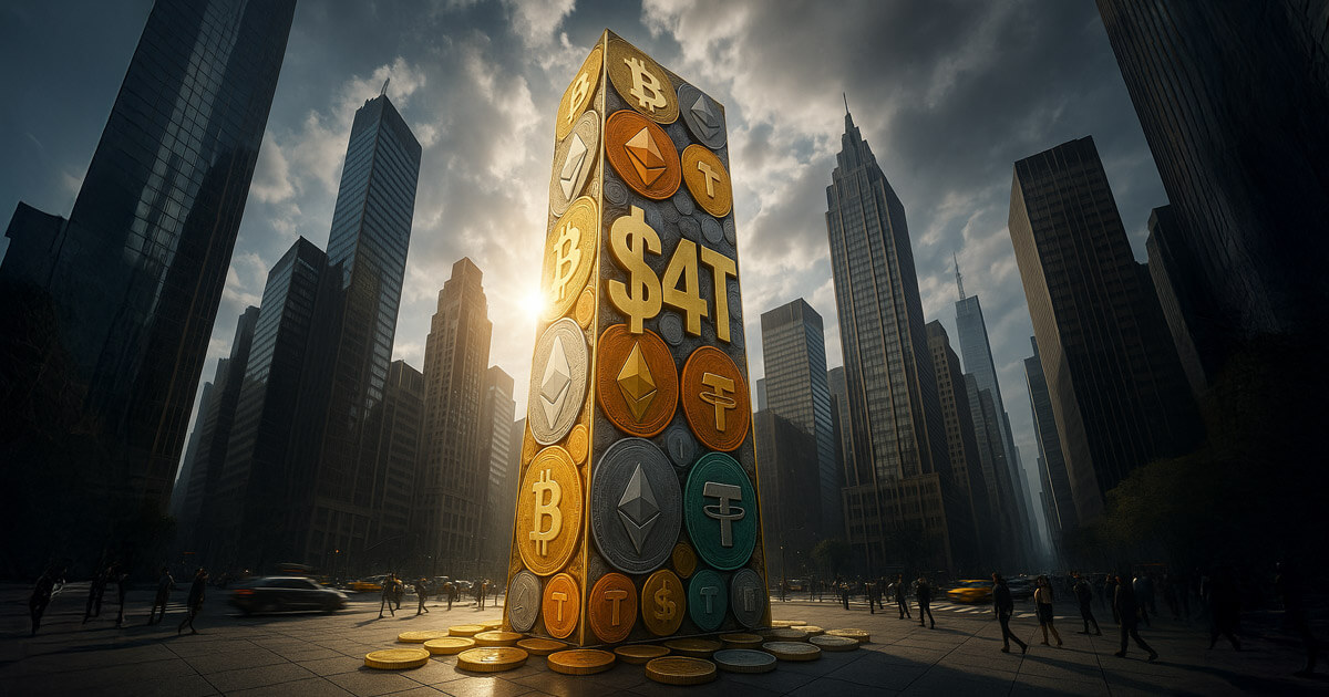 Global crypto market hits $4 trillion, eclipses UK economy in size