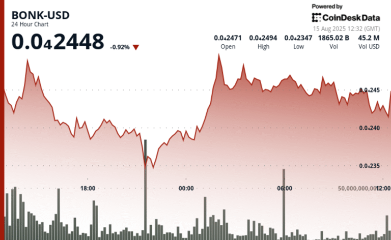 BONK Holds Key Support After Heavy Selling Hits Solana Meme Token