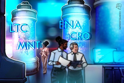 Bitcoin slumps, but LTC, CRO, ENA, and MNT remain strong on the charts