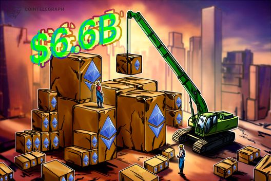BitMine ETH holdings reach $6.6B as share price tumbles 14% in one week