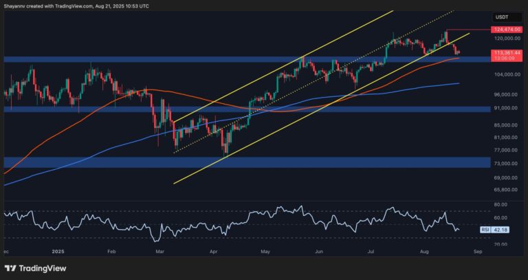 Bitcoin Price Analysis: BTC Tests Key Support as Further Breakdown Looms