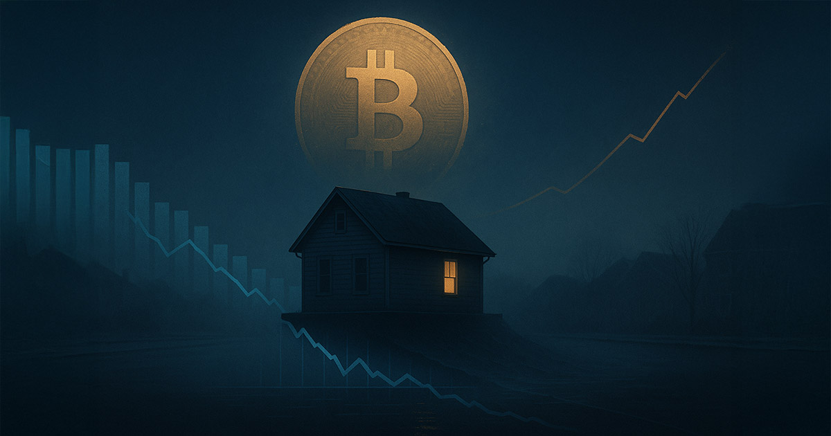Real estate’s quiet crash: your home is worth less than ever in Bitcoin