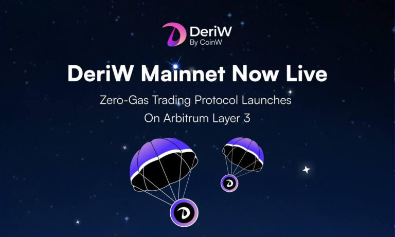 DeriW Launches Its Mainnet, Ushering in a New Era of Gas Free On-Chain Derivatives