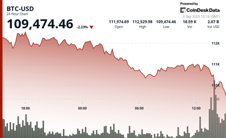 Bitcoin Slips Below $110K as Analysts Weigh Risk of Deeper Pullback