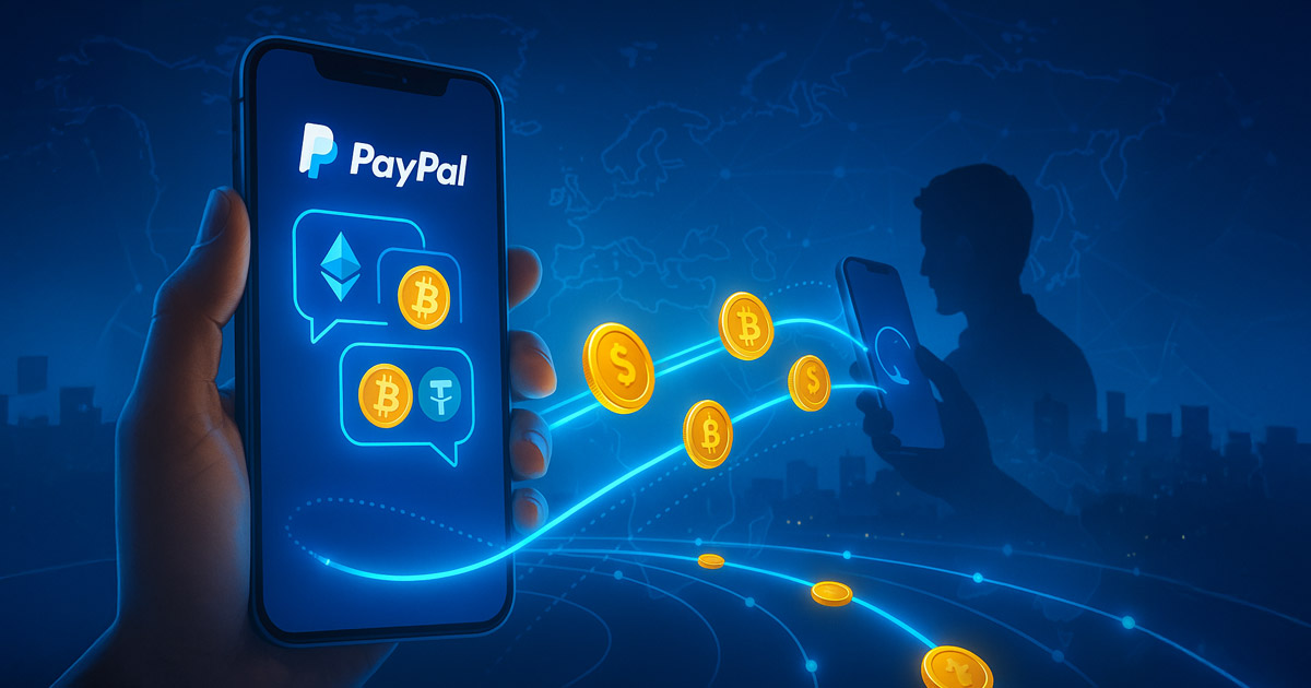 PayPal unveils service turning text messages into crypto-friendly payment links