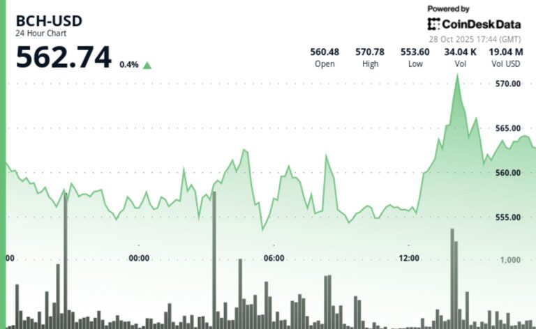 Bitcoin's Offshoot, BCH, Edges Up 1% to Challenge Downtrend