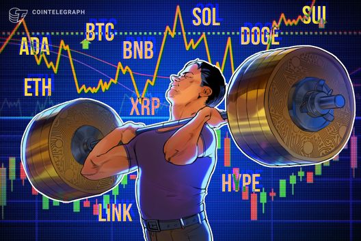 Price predictions 10/3: BTC, ETH, XRP, BNB, SOL, DOGE, ADA, HYPE, LINK, SUI