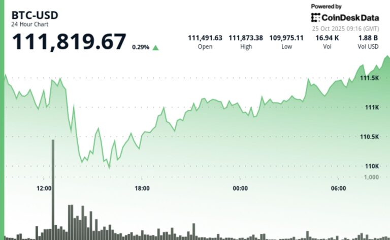 Bitcoin Consolidates Above $111,000 as Breakout Awaits Fresh Catalyst