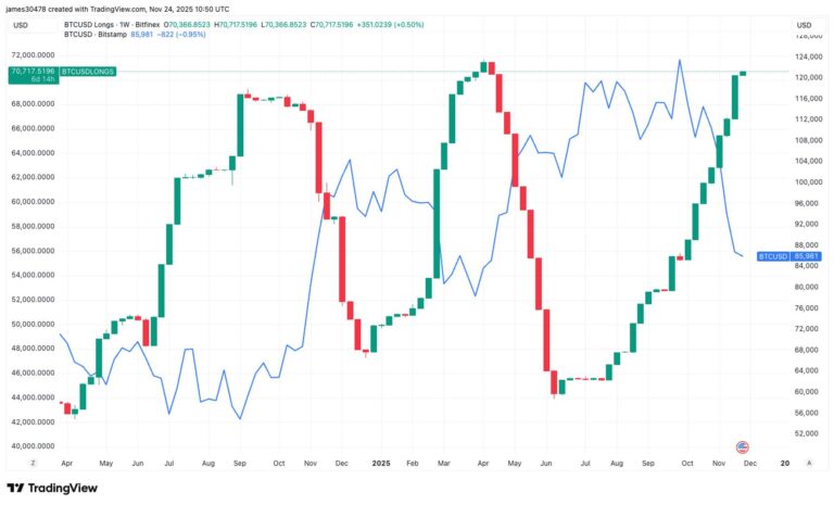Bitcoin Longs on Bitfinex Jump 40% in Three Months as Traders Double Down on Dip