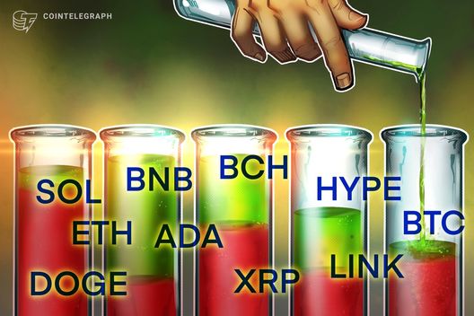 Price predictions 11/5: BTC, ETH, BNB, XRP, SOL, DOGE, ADA, HYPE, LINK, BCH