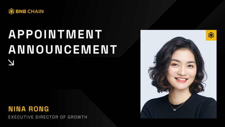 BNB Chain Appoints Nina Rong as Executive Director of Growth