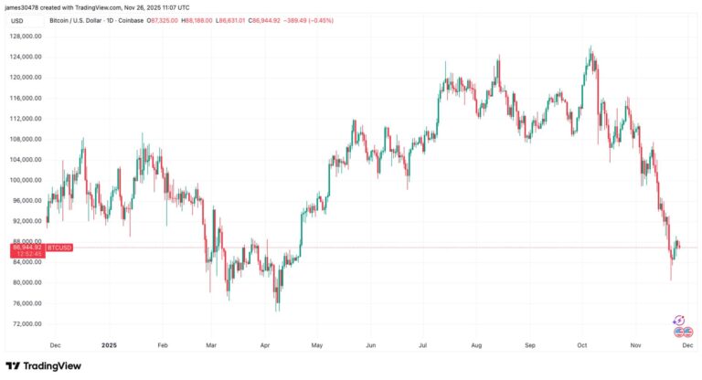 Smaller Turkey For Bitcoin Holders As Holiday Price Comes In Lower Year Over Year