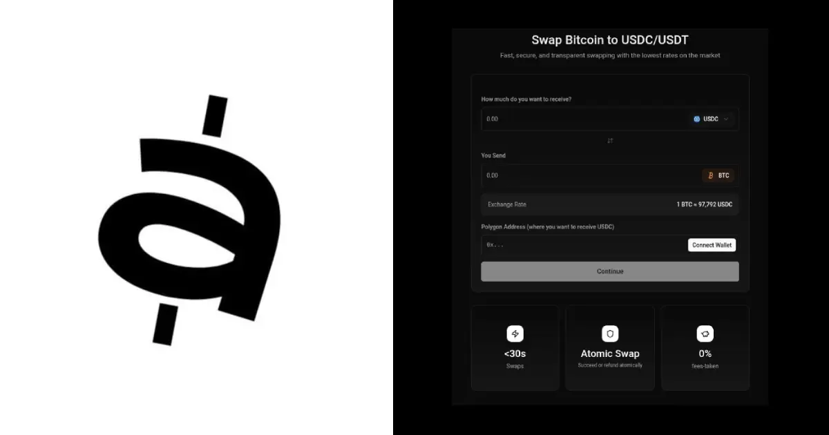 Lendasat Unveils Lendaswap: Non-Custodial Cross Blockchain Exchange for Bitcoin and Stablecoins 
