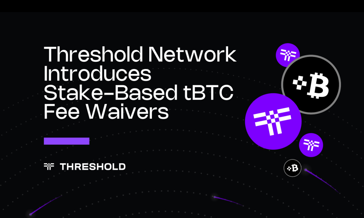 Threshold Network Introduces Stake-Based Fee Waivers to Strengthen tBTC