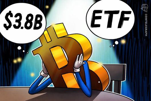 Spot Bitcoin ETFs record five weeks of net withdrawals, totaling $3.8B