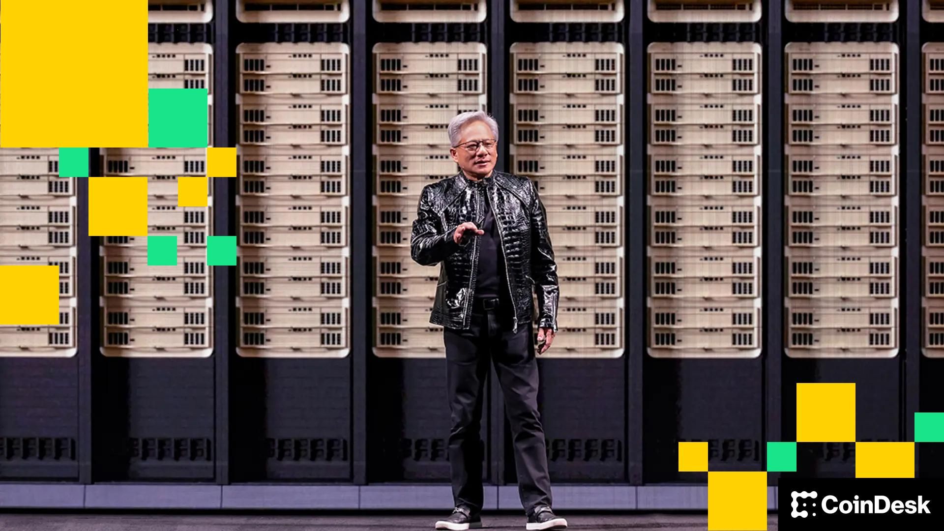 AI-linked crypto tokens surge as Nvidia's Jensen Huang touts agentic future