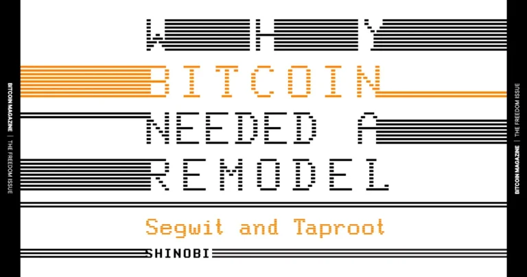The Core Issue: Why Bitcoin Needed A Remodel With Segwit and Taproot