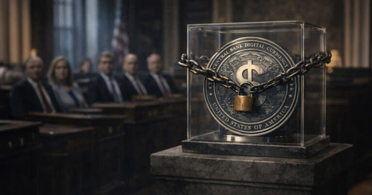 The six senators who voted against the March digital dollar ban: Johnson, Lee, Murphy, Scott, Tuberville, and Van Hollen