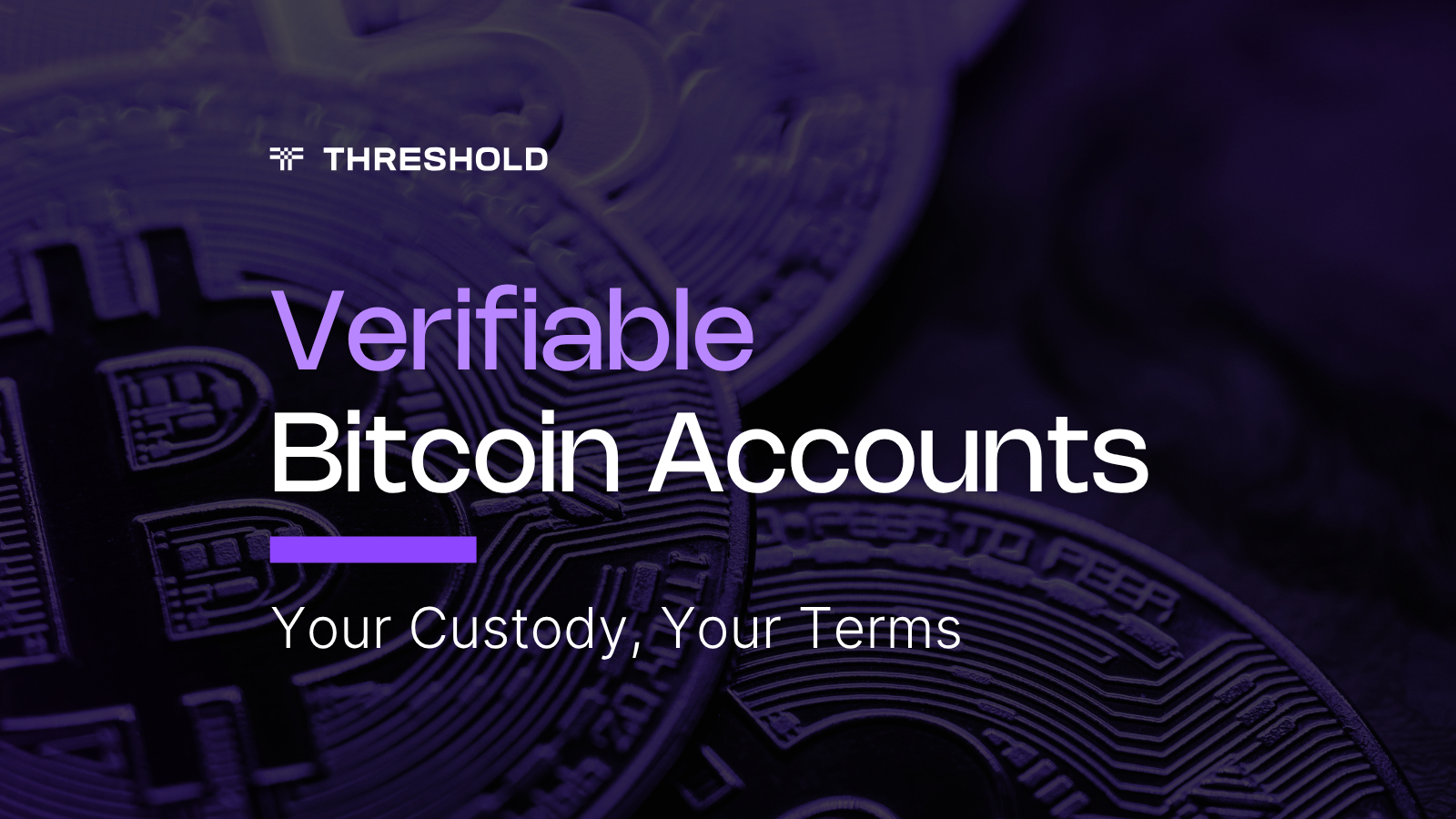 Verifiable Bitcoin Accounts for Institutional Bitcoin: Your Custody, Your Terms