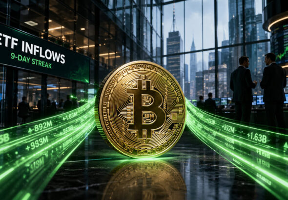 US Bitcoin ETFs are on their longest inflow streak this year as funds hit near 7% of BTC supply