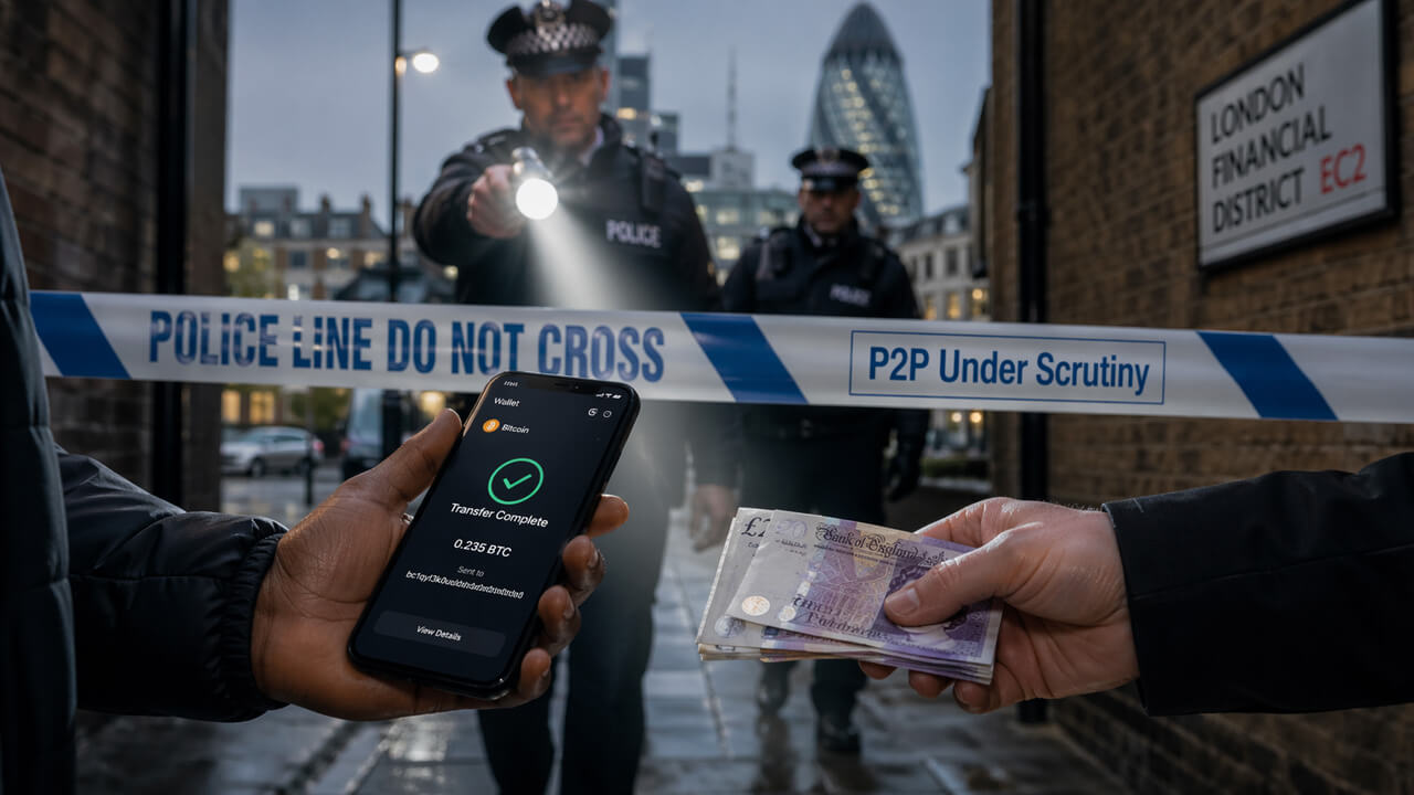 UK police raids on people trading crypto for cash raises a hard question about financial freedom