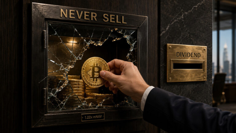 The “never sell” Bitcoin treasury trade is seriously starting to crack