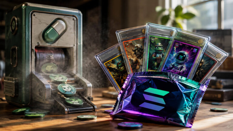 Pump Fun revenue slows as Collector Crypt’s $5.1M card-pack week reshapes Solana’s consumer loop