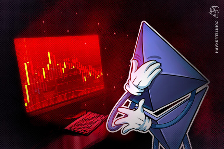 Tether stablecoin flips Ether by market cap as ETH routs to $1.5K